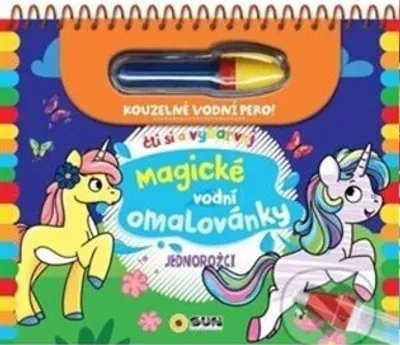 Obrázok produktu pre Jednorožce - Čítaj a vyfarbuj Magické vodné omaľovánky