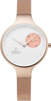 Image de Montre femme Obaku Denmark V201LDVWMV or rose