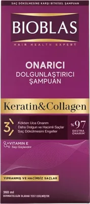 Zdjęcie produktu dla Bioblas Repairing Volumizing Shampoo Keratin & Collagen 360ml