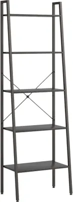 Image de Étagère sur pied 5 niveaux Noir 56x35x174 cm