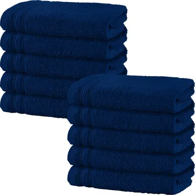 Produktbild von Erwin Müller Badetuch Heidelberg" 10er-Pack marine 100x150 cm"