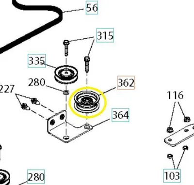 Produktbild von Rasenmäherriemenscheibe für Husqvarna TC 238TX 242TX Traktor 583512101 ORIGINAL