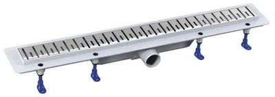 Produktbild von Polysan KLAVER Bodenrinne mit Rost aus Edelstahl, L-710, DN50