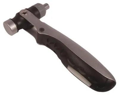 Imagen del producto de Herramienta multifunción 3 en 1: martillo, destornillador y llave de trinquete, de 24 cm, con juego de puntas para bricolaje