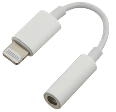Image de PremiumCord Câble de réduction audio Apple Lightning vers jack stéréo 3,5 mm/femelle, blanc