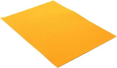 Zdjęcie produktu dla Filc dekoracyjny ciemnożółty 20x30cm 10szt