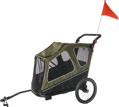 Obrázek produktu pro Přívěs na kolo Flamingo Jodie, zelený