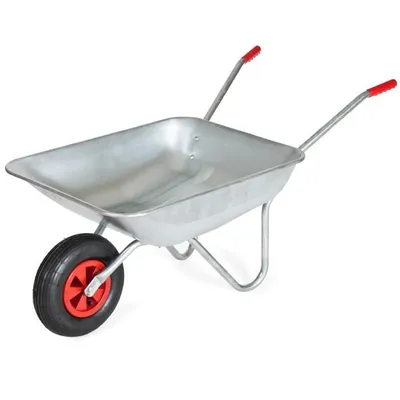 A single wheelbarrow is shown against a white background.