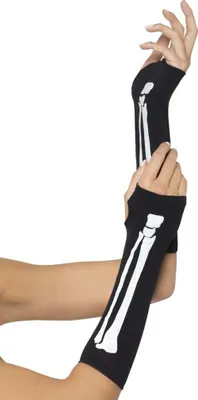 Image de Gants d'Halloween Atosa Noir Noir One Size
