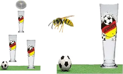 Produktbild von Weißbierglas Fußballglas+ Geschenkbox +