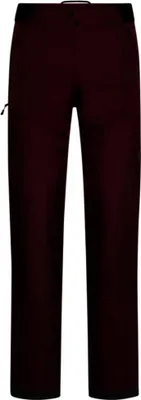 Dunkelrote La Sportiva Crossridge Evo Shell Pant M mit geradem Schnitt und seitlicher Reißverschlusstasche