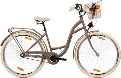 Obrázok produktu pre Dámsky mestský bicykel Goetze Style 28" – 3 rýchlosti Nexus, oceľový rám 18", LED osvetlenie, košík