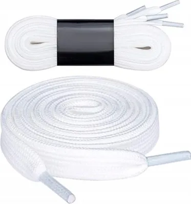 Zdjęcie produktu dla Sznurówki płaskie białe 100 cm