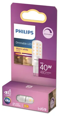 Produktbild von Philips Brenner 40 W G9 G9, 4 W, 40 W, G9, 480 lm, 15000 h, Warmweiß