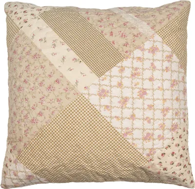 Produktbild von Clayre & Eef Kissenbezug 50x50 cm Grün Beige Polyester Blumen