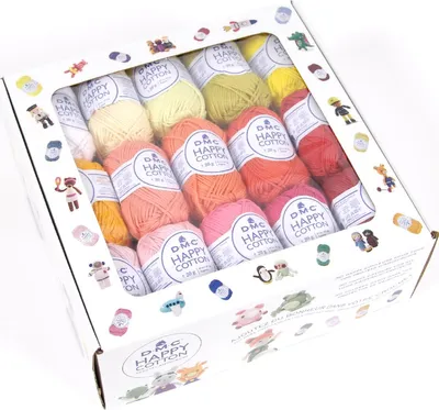 Produktbild von DMC Happy Baumwolle Garnbox – Set mit 30 Knäueln à 20 g