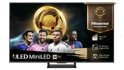 Obrázok produktu pre Hisense 65U7Q PRO, 165,1 cm (65"), 3840 x 2160 px, ULED, Smart TV, Wi-Fi, Čierna