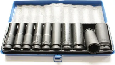 Produktbild von Schlagschrauber Nuss Satz 1/2 Zoll, 10-24mm mit Metallkassette