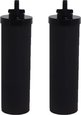 Produktbild von Wasserfilter Aktivkohle Schwarz 2er Set Filterkartusche Wasseraufbereitung
