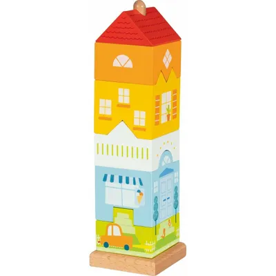 Obrázok produktu pre Drevená pyramída z kvádrov Little House, Goki