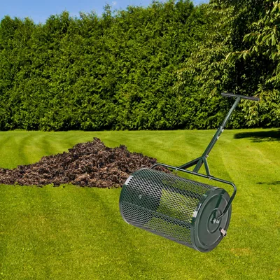 Dema Kompoststreuer DKS60, 75 L, 60 cm Arbeitsbreite, Humus- & Kompoststreuer Kompostwalze 4031765309486 927565 30948