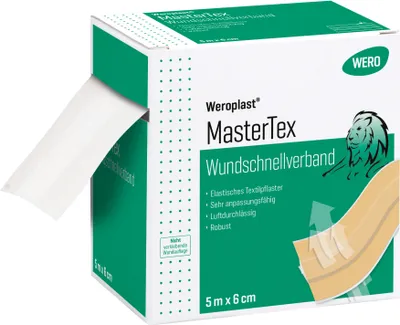 Produktbild von Weroplast MasterTex Wundschnellverband 5 m x 6 cm