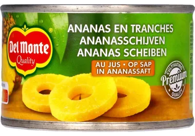 Produktbild von Del Monte Ananasscheiben in Saft, 220 g
