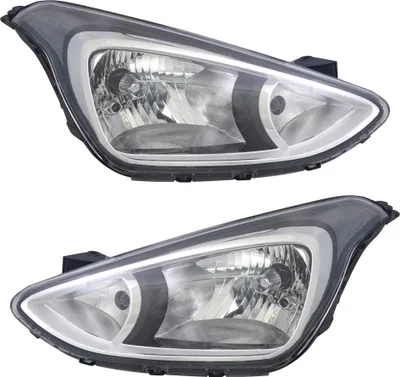 Produktbild von TYC Scheinwerfer Set für Hyundai i10 IA ab 2013 H4 Halogen LWR Stellmotor