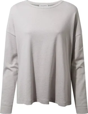 Immagine prodotto di Craghoppers - T-shirt "Forres" da donna Manica lunga CG1858 (42 IT) (Grigio scuro screziato)