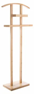 Produktbild von Kleiderbügel für Anzug, Kleidung, Bambus Ständer mit Regal, 44,5x22x113 cm
