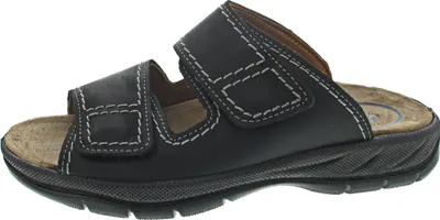 Produktbild von Jomos Herren Echtleder Pantolette 'Tornado' schwarz, Herren:44 EU