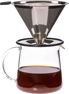 Obrázok produktu pre Kávová kanvica pre dvoch, nerezová, 500 ml