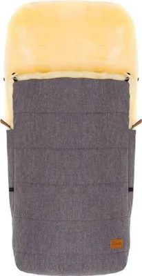 Produktbild von Fillikid Winterfußsack Bernina Lammfell hellgrau melange
