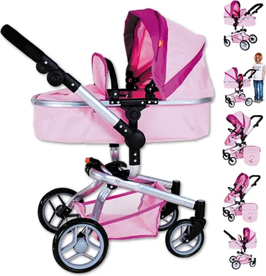 Puppenwagen Boonk Von Knorrtoys - Stone Brown Für Puppen Bis 52cm