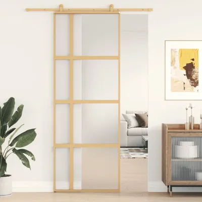 Produktbild von Möbel Schiebetür Golden 76x205 cm Matt ESG-Glas und Aluminium - Haustüren 155193