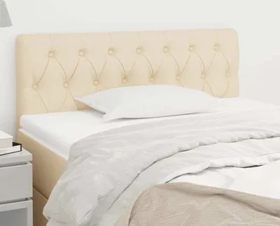 Produktbild von The Living Store Kopfteil Creme 100x7x78/88 cm Stoff