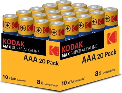 Produktbild von Kodak Max Aaa Lr6 Alkalibatterie 20 Einheiten Blau Blau One Size