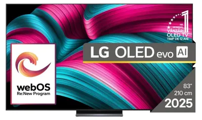 Obrázek produktu pro LG OLED evo AI OLED83C51LA, 2,11 m (83"), 3840 x 2160 px, OLED evo, Smart TV, Wi-Fi, Černá