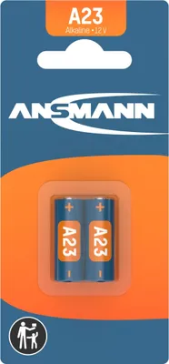 Produktbild von Ansmann 1510-0024, Einwegbatterie, LR32A, Alkali, 12 V, 2 Stück(e), Schwarz