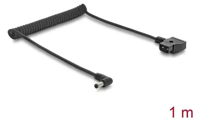 Productafbeelding van D-Tap spiraalkabel naar DC 5,5 x 2,5 mm connector, 1 meter