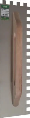 Produktbild von Hufa Schweizer Aufziehplatte Edelstahl Holzgriff 480 x 130mm 15 x 15mm