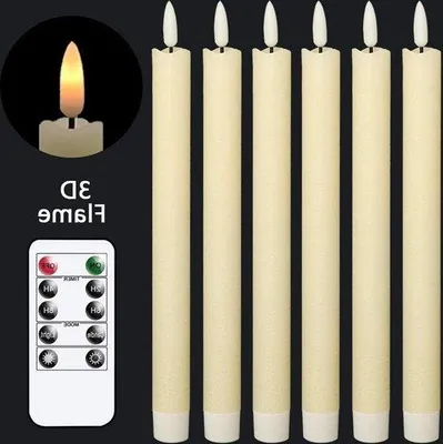Image de Guirlandes lumineuses LED ivoire - Lot de 6 - Avec télécommande - Lumière chaude - Décoration de Noël