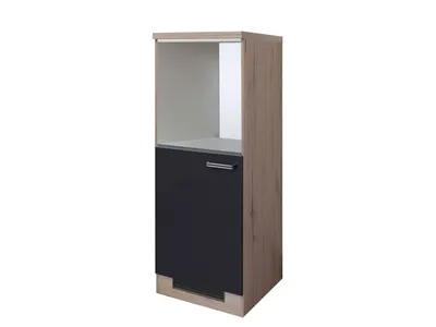 Produktbild von Demi Geräteumbauschrank Küche - 60 cm breit - Anthrazit Miniperl – Lino