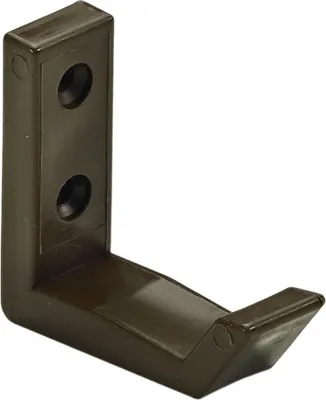 Produktbild von Hettich Mantelhaken 5,1 x 1,8 x 5,7 cm Kunststoff braun - 1 Stück