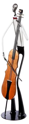 Produktbild von Gilde Figur, "Jazzband", Kontrabass, Metall, schwarz, weiß, VE 2, L. 9.5 cm, B. 10.5 cm, H. 40.5 cm 51864 4063387518649