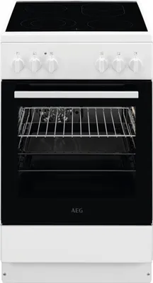 Produktbild von AEG CCB54091BW Standherd mit Glaskeramikkochfeld, 50 cm breit, 57 L, 8 Beheizungsarten