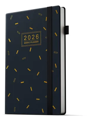 Imagen del producto de Calendario 2026, planificador semanal, formato A5, una semana en dos páginas, multilingüe, ideal para oficina