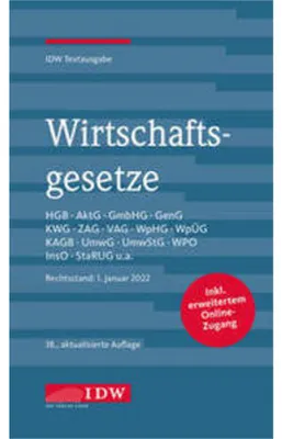 Produktbild von Wirtschaftsgesetze 2022
