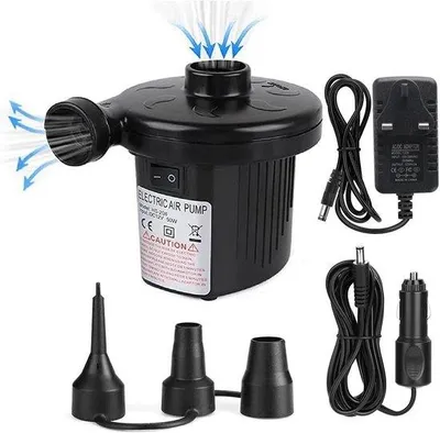 Image de Pompe électrique pour matelas gonflable double de piscine, gonflage rapide, pour le camping, le bateau, la natation