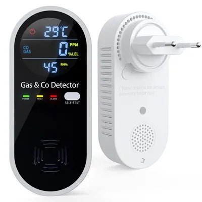 Immagine prodotto di Rilevatore 4-in-1: CO, gas, temperatura, umidità